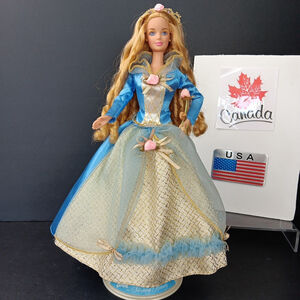 Sleeping Beauty Barbie 90s Children's Collector Series #18586 W/Stand Beautiful